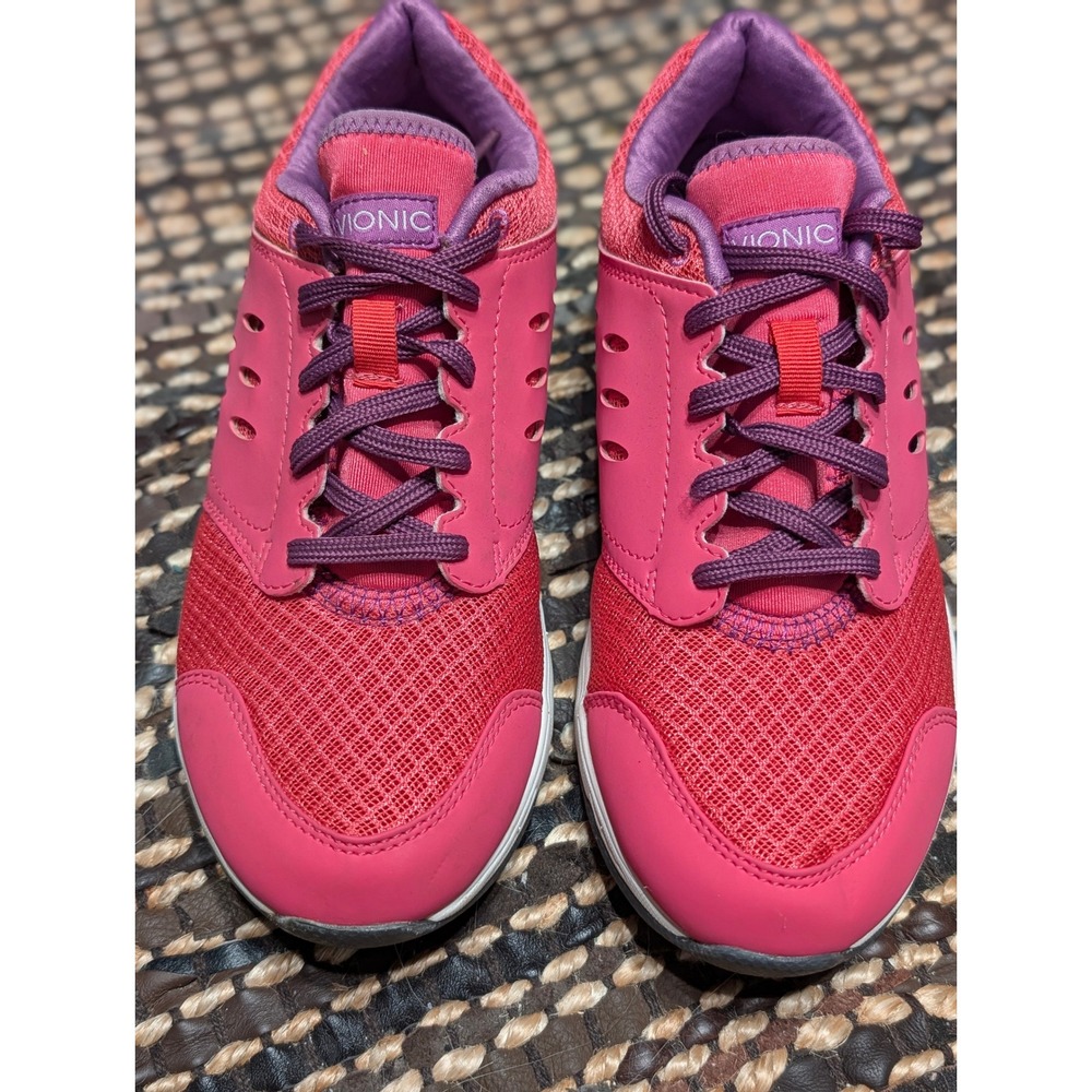 Vionic Venture Walking Shoes Pink Purple Orthotic Sneakers Womens size 7
